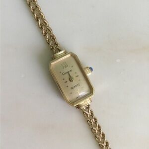 14k Gold Vintage Geneve Swiss Ladies Sapphire Watch